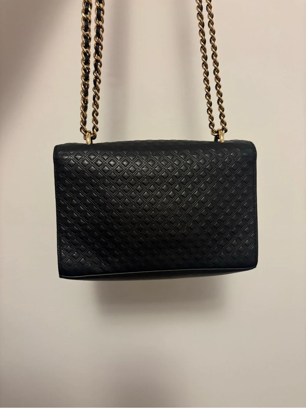 Tory Burch Marion Quilted Black Chain Shoulder Bag